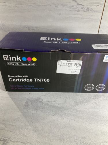 E-Z Ink TM with Chip Compatible Toner Cartridge Replacement for Brother TN760 (6922786308279)